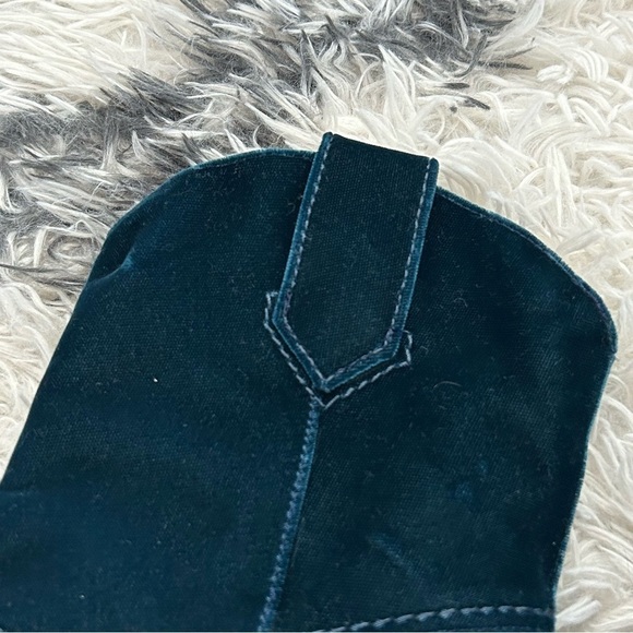 Robert Clergerie Paris Velvet Ankle Length Wedge Booties Boots - Picture 5 of 9